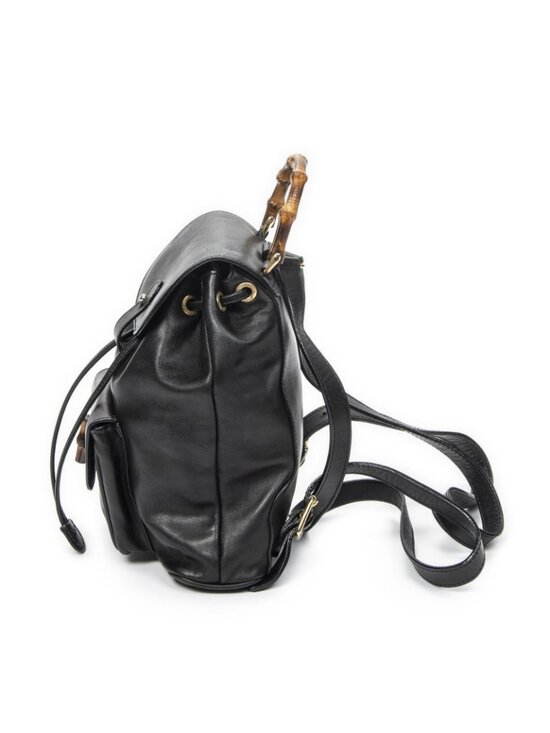 Gucci Minibumbu Backpack Black Calfskin Leather